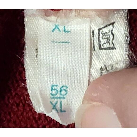 VTG XL (56)  Marz Munchen Germany 100% pure new wool Crew Neck Sweater Made West - Picture 6 of 8